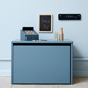 Coffre à jouets DOTS Flexa bleu