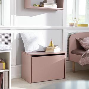 Coffre à jouets DOTS Flexa rose