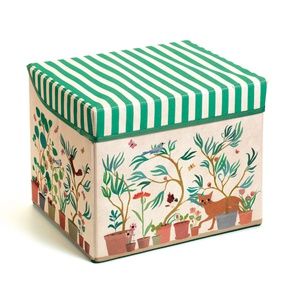 Coffre à jouets siège Jardin CACHE-CACHE Djeco