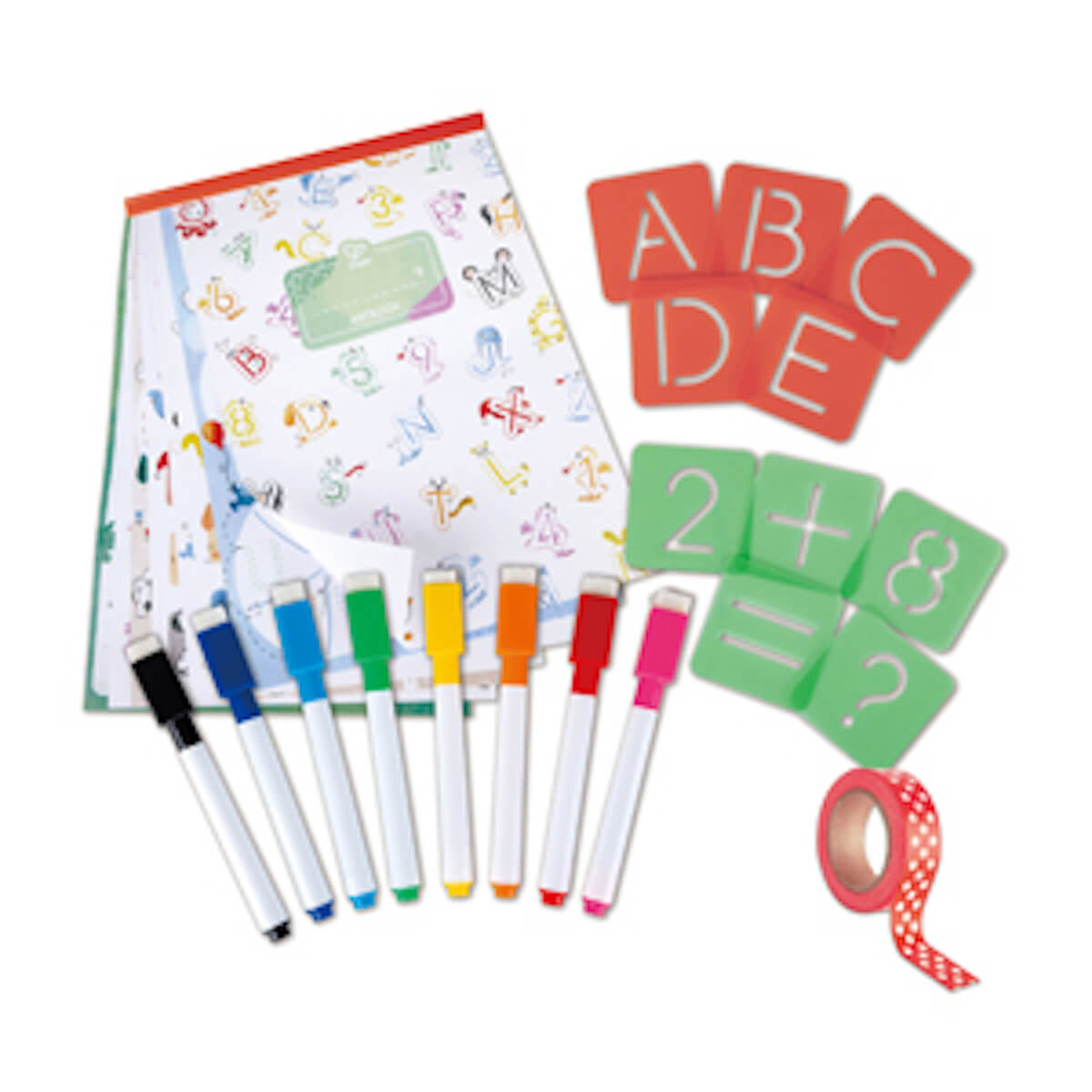 Coffret artistique : alphabet et chiffres à tracer Hape