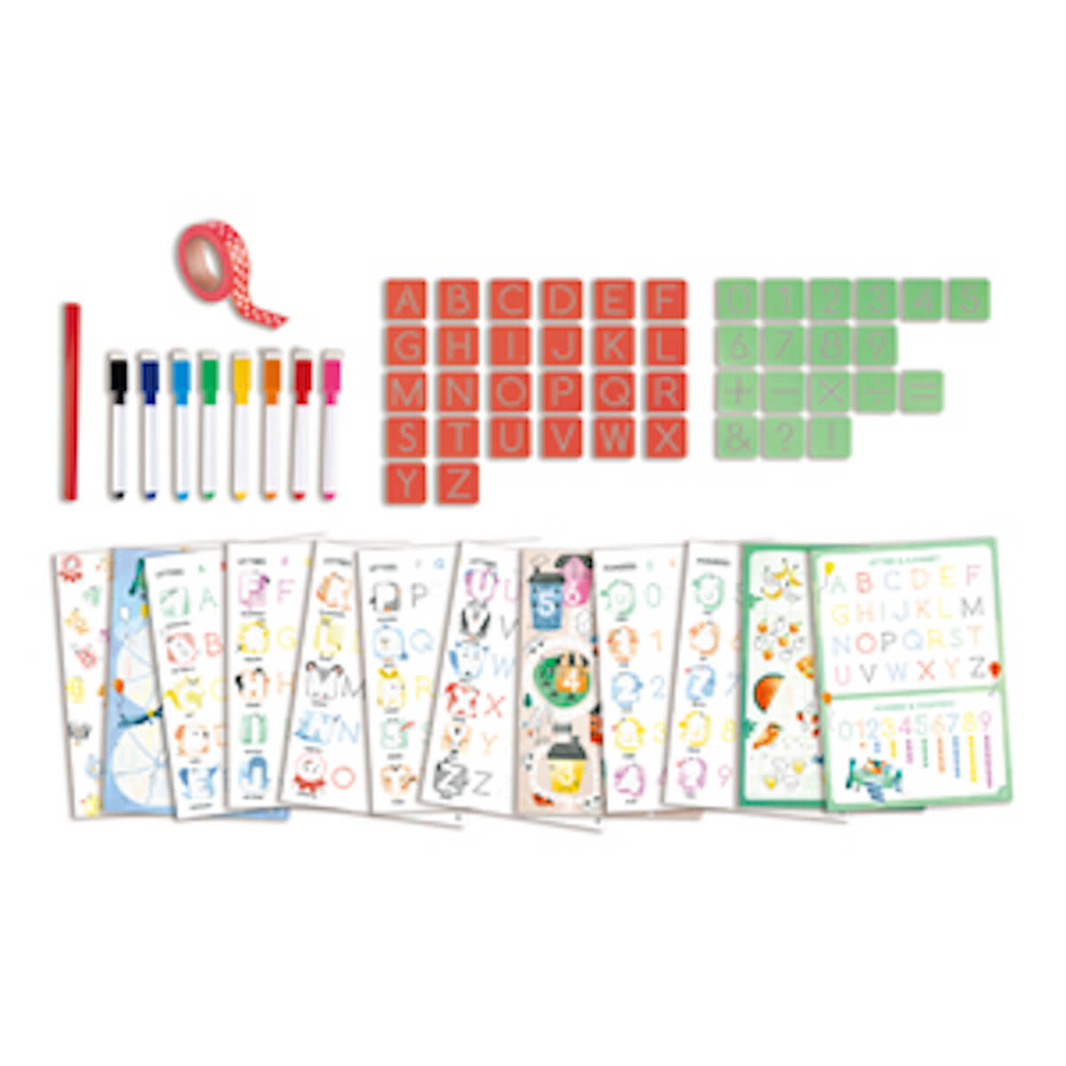 Coffret artistique : alphabet et chiffres à tracer Hape