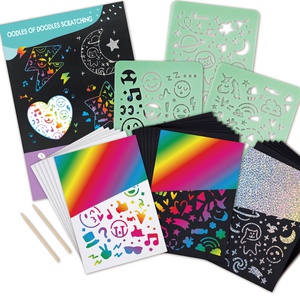 Coffret artistique tableaux à gratter Hape