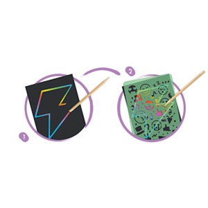 Coffret artistique tableaux à gratter Hape