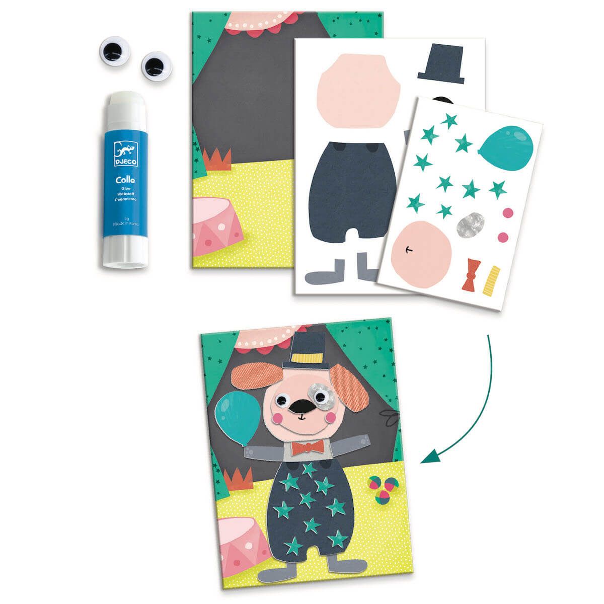 Coffret créatif Les animaux et leurs maisons LES PETITS Djeco