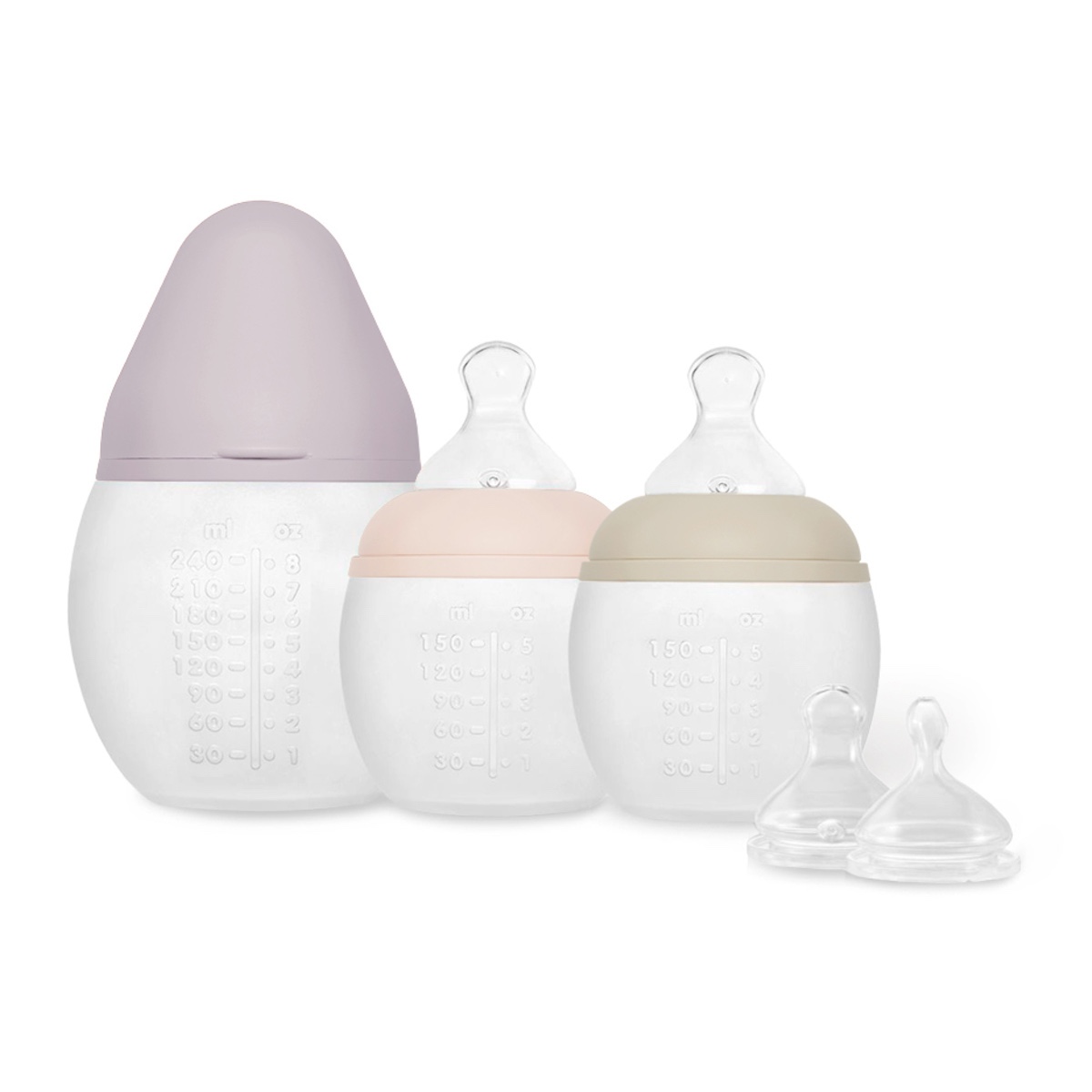 Coffret de naissance BESTIE Elhée Lila Sand Nude tétine XS