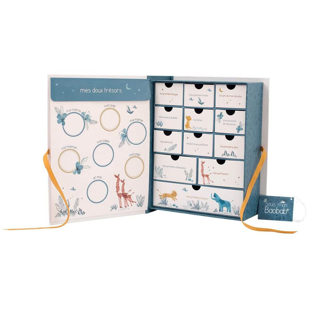 Coffret naissance FR SOUS MON BAOBAB Moulin Roty