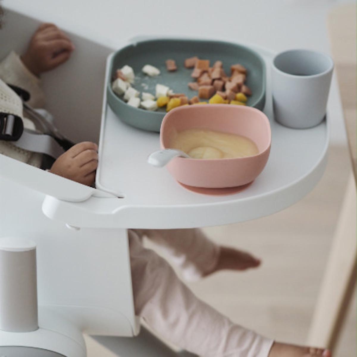 Coffret repas silicone  Beaba Eucalyptus
