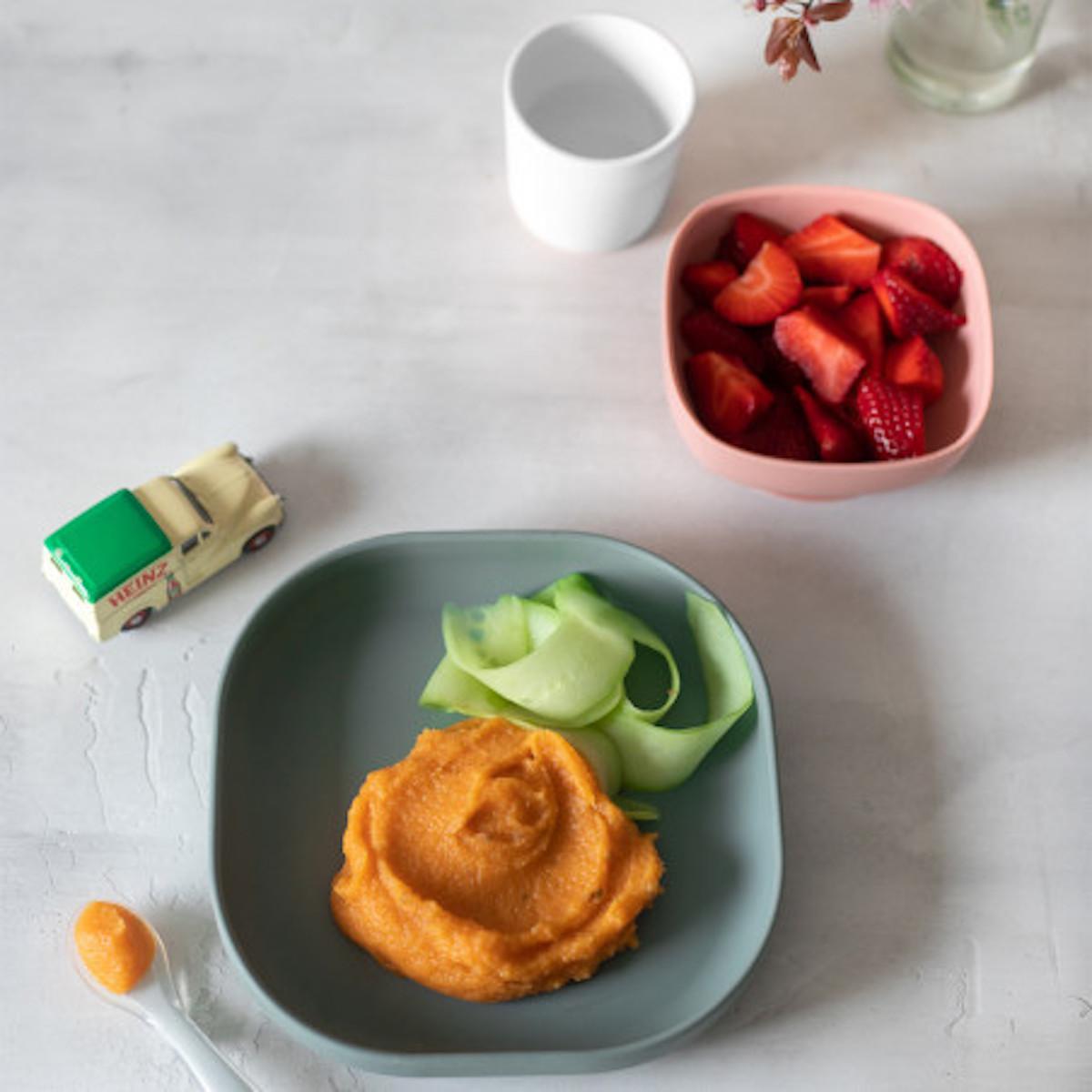 Coffret repas silicone  Beaba Eucalyptus