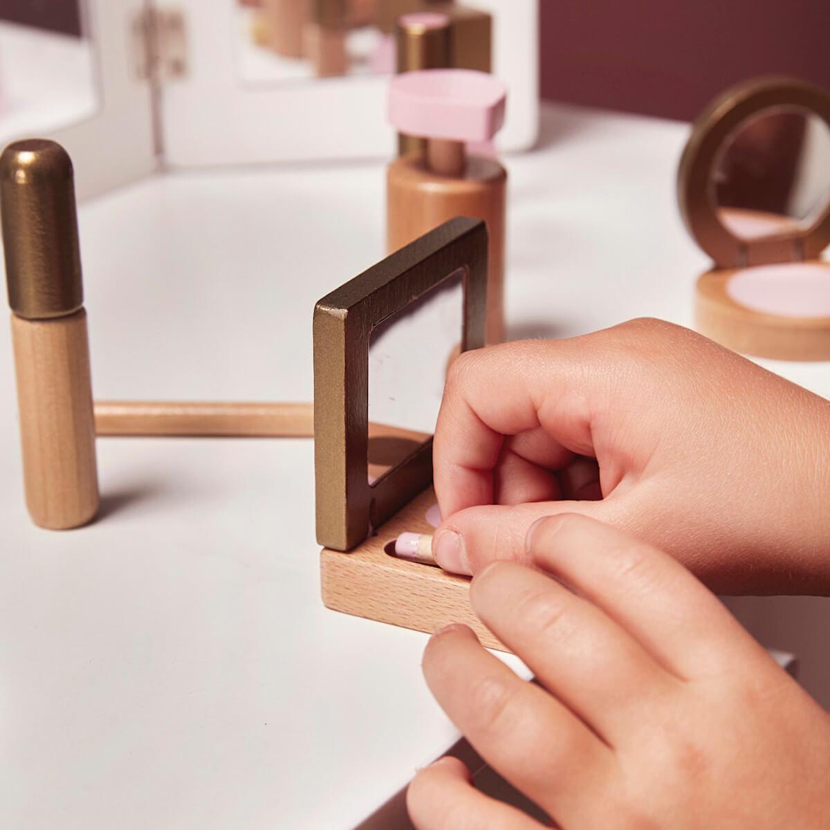 Coiffeuse-tabouret Astrup blanc