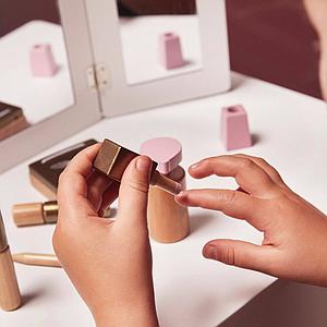 Coiffeuse-tabouret Astrup blanc