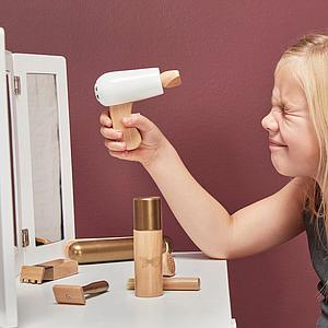 Coiffeuse-tabouret Astrup blanc