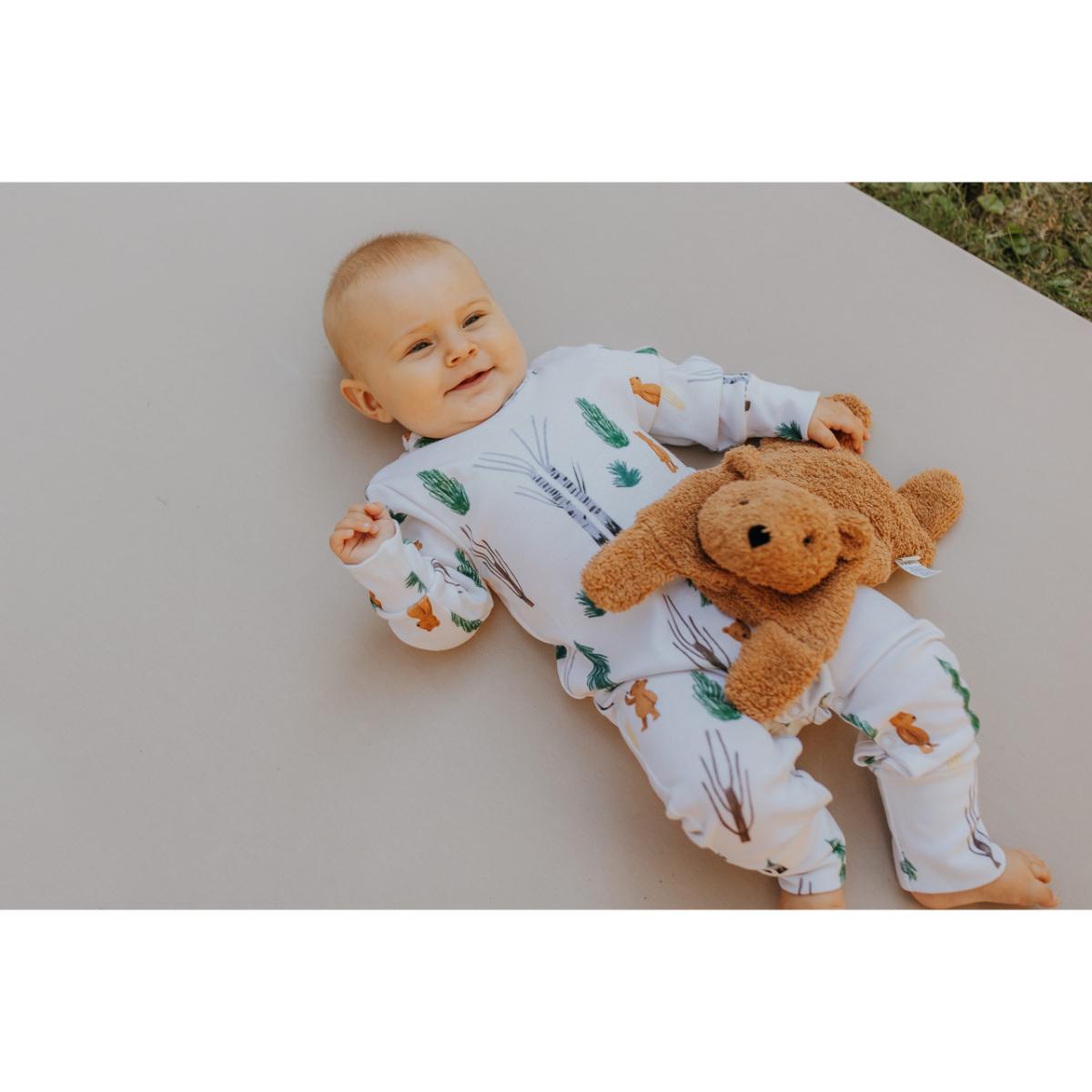 Cojín térmico TEDDY Wooly Organic caramel brown