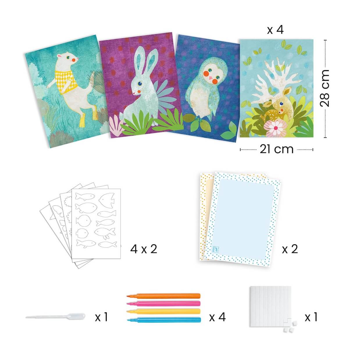 Coloriage Avec du buvard Djeco