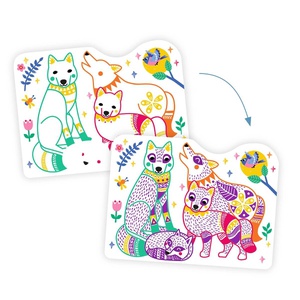 Coloriages Familles de la forêt Djeco