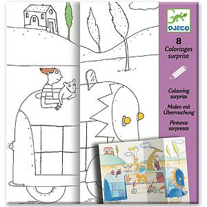 Coloriages surprises CACHE-CACHE Djeco