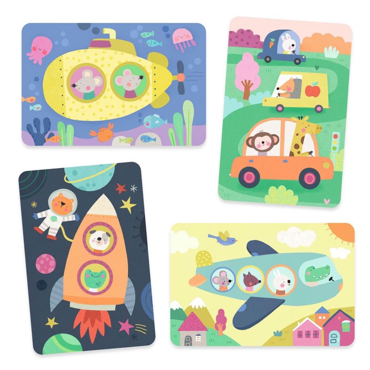 Colouring  On the road Djeco