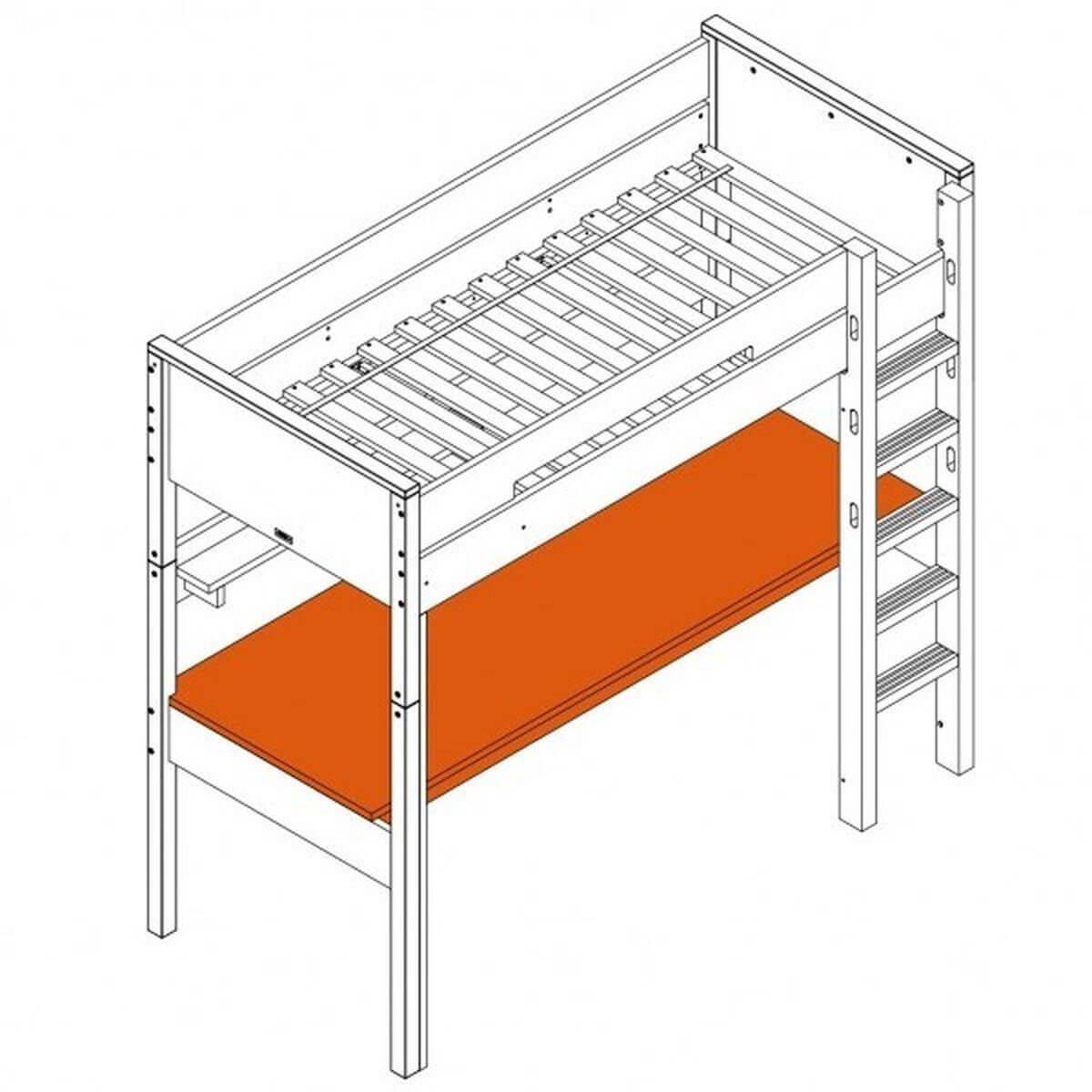 COMBIFLEX by Bopita Plateau de bureau pour lit mezzanine XL
