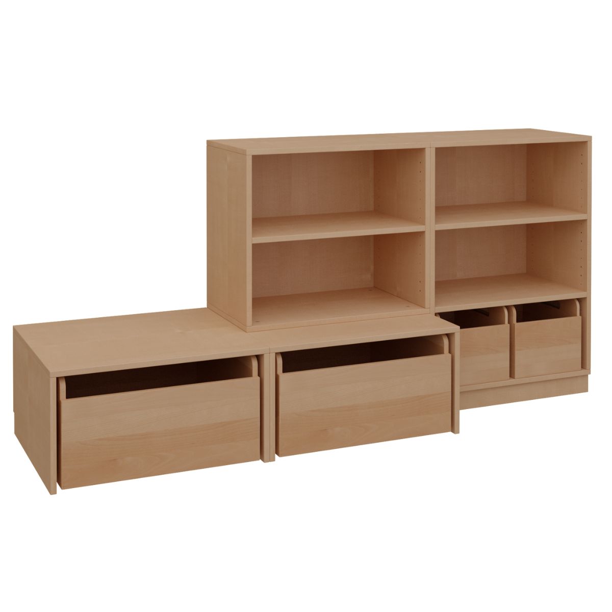 Combinaison d'étagères 5 DELUXE de Breuyn finition huilée naturelle