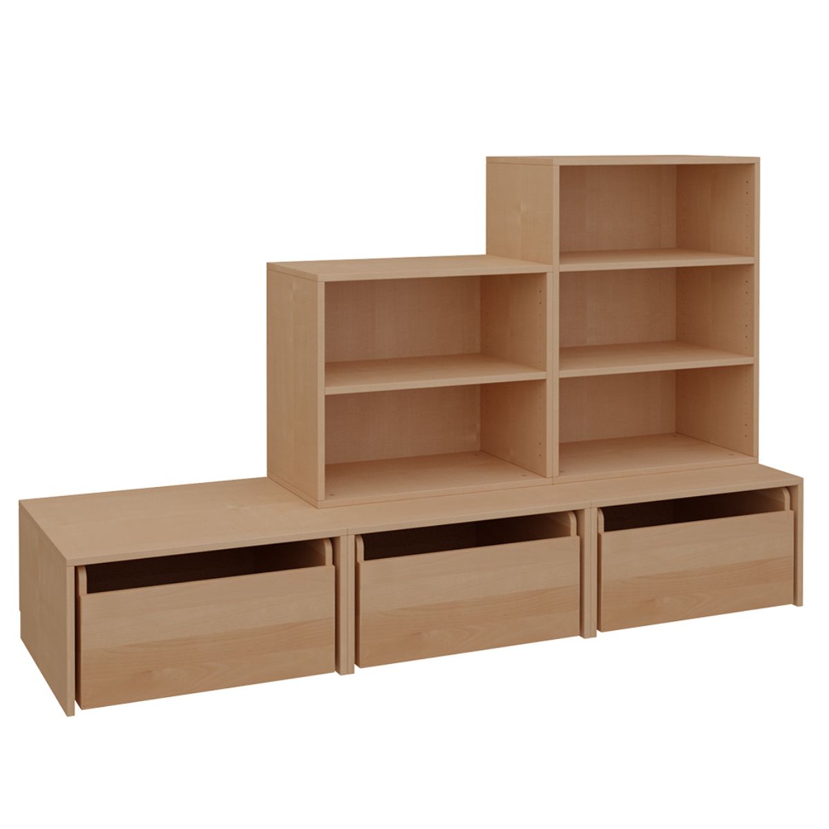 Combinaison d'étagères 7 DELUXE de Breuyn finition huilée naturelle