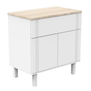 Commode 2 portes 1 tiroir ELEONORE Sauthon blanc