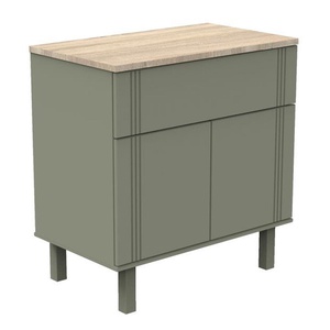 Commode 2 portes 1 tiroir ELEONORE Sauthon kaki