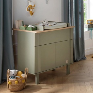 Commode 2 portes 1 tiroir ELEONORE Sauthon kaki