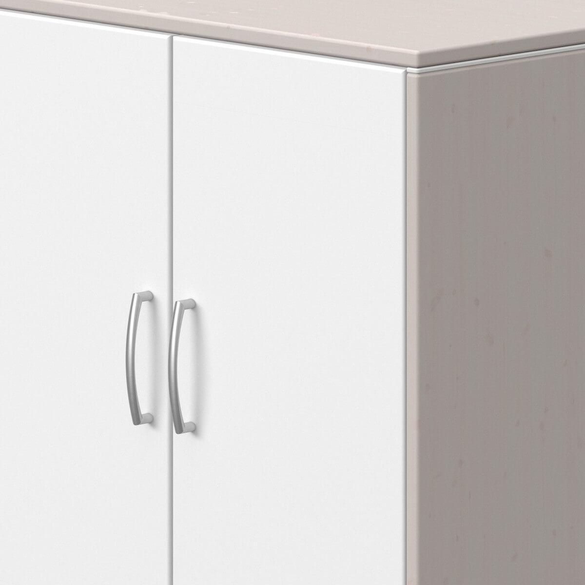 Commode 2 portes CLASSIC Flexa grey washed-blanc