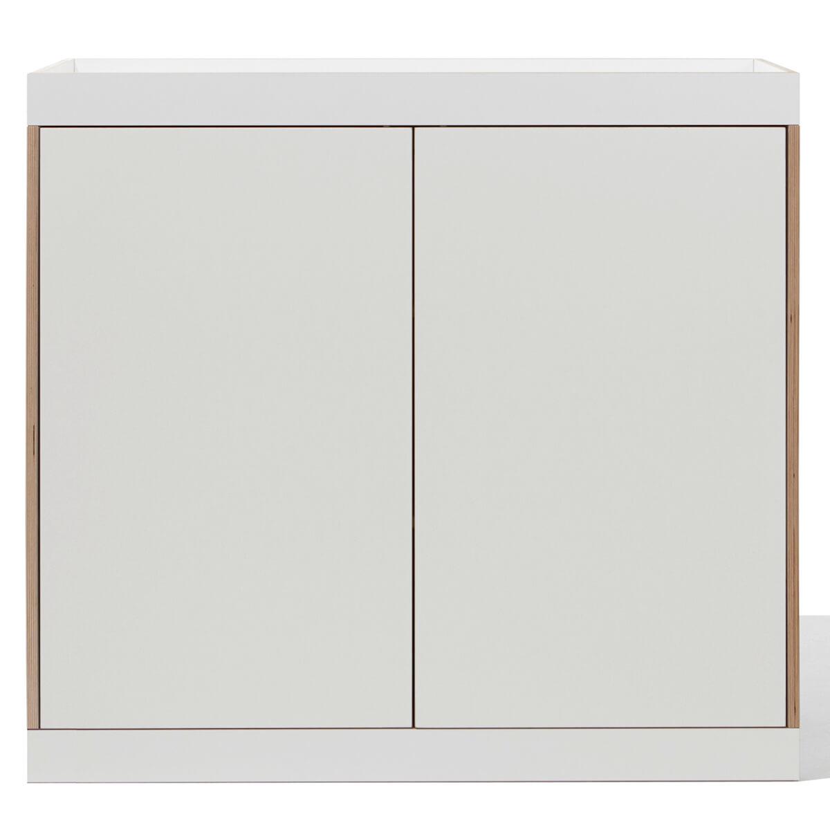 Commode 2 portes FLAI Mueller blanc-bouleau