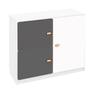 Commode 3 portes 93x78cm DESTYLE de Breuyn blanc anthracite