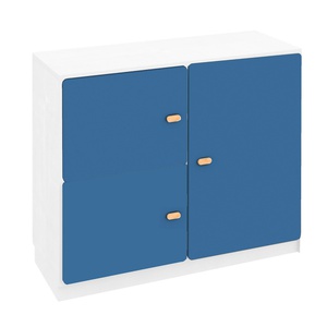 Commode 3 portes 93x78cm DESTYLE de Breuyn blanc dark blue