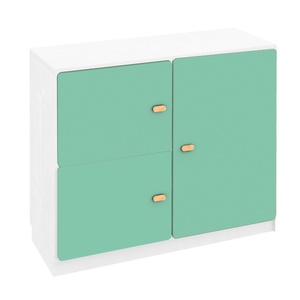Commode 3 portes 93x78cm DESTYLE de Breuyn blanc green