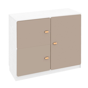 Commode 3 portes 93x78cm DESTYLE de Breuyn blanc light grey