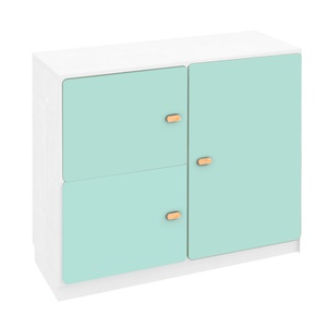 Commode 3 portes 93x78cm DESTYLE de Breuyn blanc mint