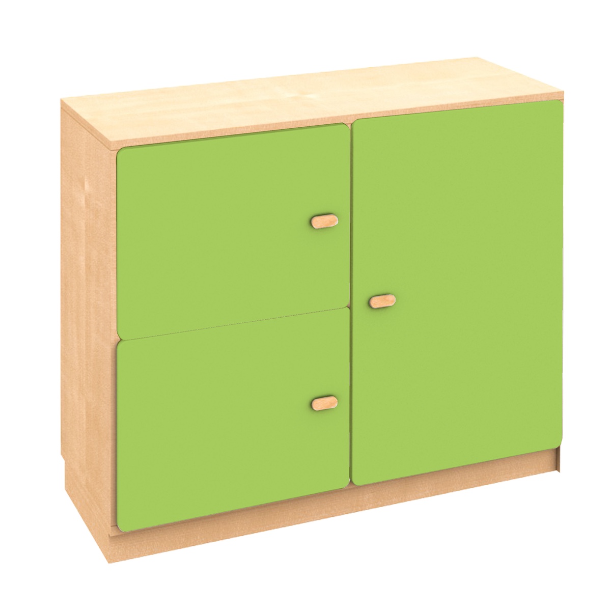 Commode 3 portes 93x78cm DESTYLE de Breuyn naturel lime