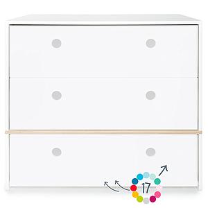 Commode 3 tiroirs hors façades tiroirs COLORFLEX 