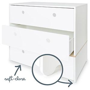 Commode 3 tiroirs hors façades tiroirs COLORFLEX 