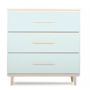 Commode 3 tiroirs NADO Retro finition frêne mint
