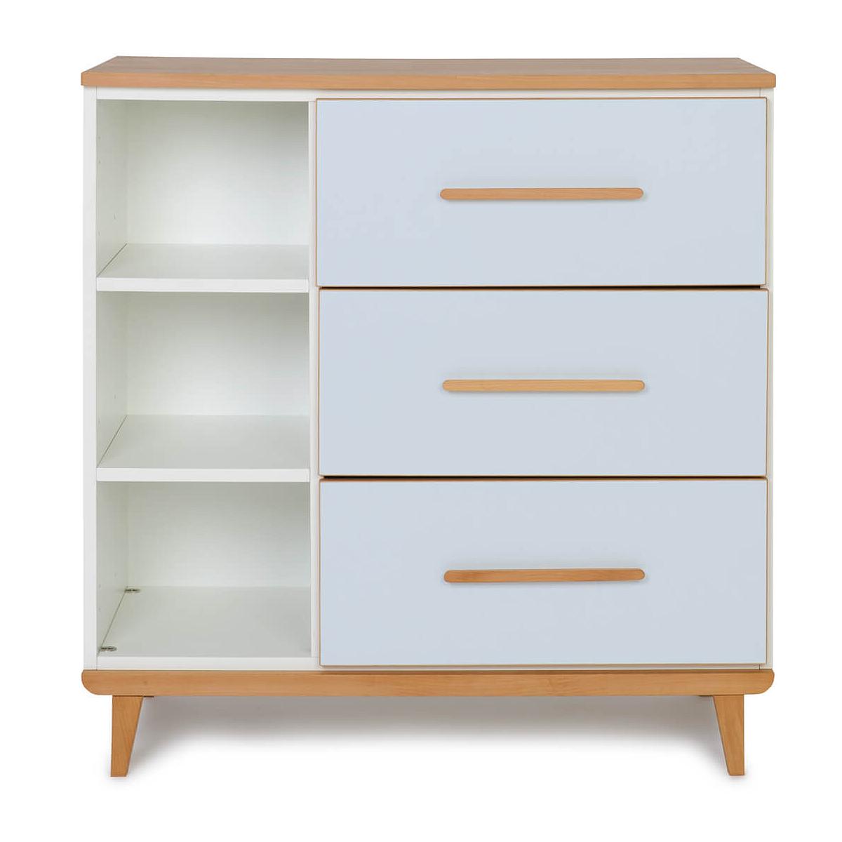 Commode 3 tiroirs NADO sky blue