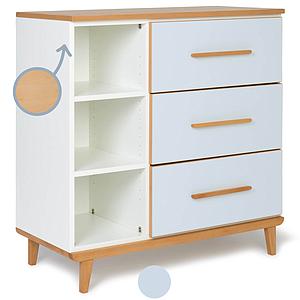 Commode 3 tiroirs NADO sky blue