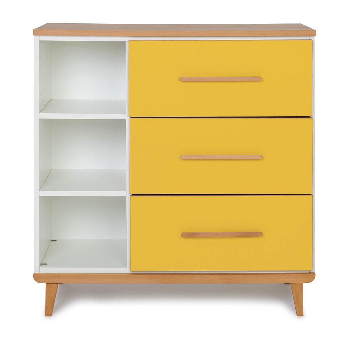 Commode 3 tiroirs NADO sunshine yellow 