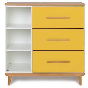 Commode 3 tiroirs NADO sunshine yellow 