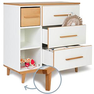 Commode 3 tiroirs NADO white