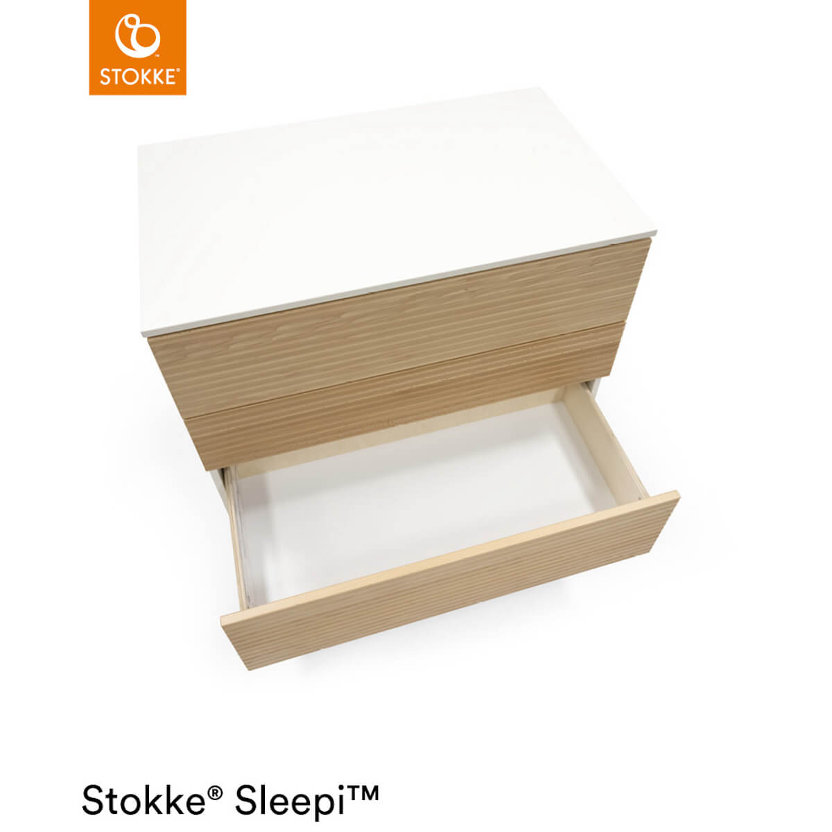 Commode 3 tiroirs SLEEPI Stokke naturel