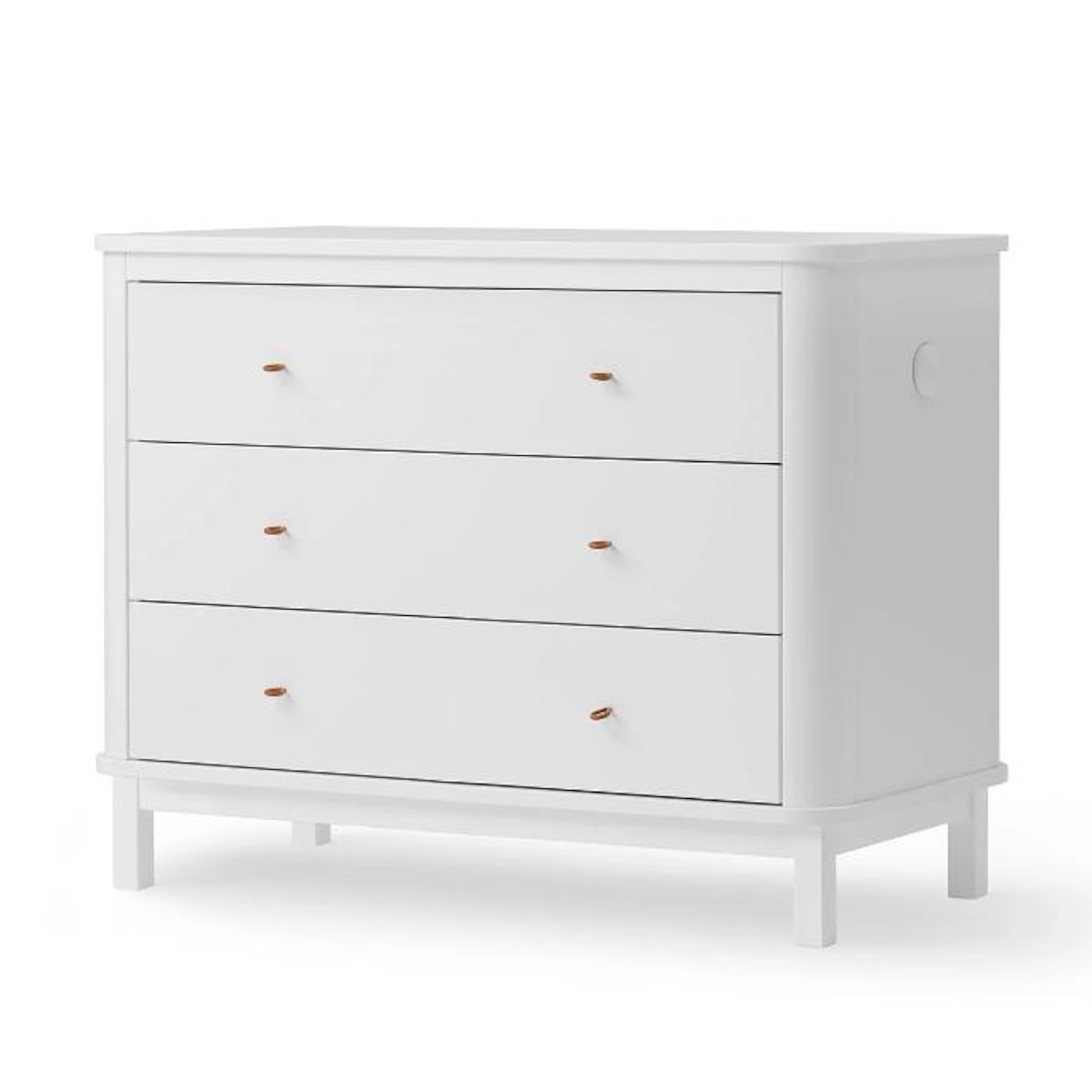Commode 3 tiroirs WOOD Oliver Furniture blanc