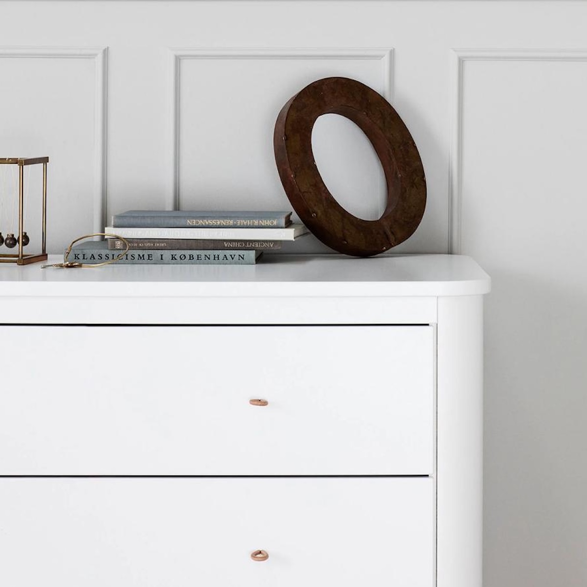 Commode 3 tiroirs WOOD Oliver Furniture blanc