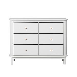 Commode 6 tiroirs WOOD Oliver Furniture blanc