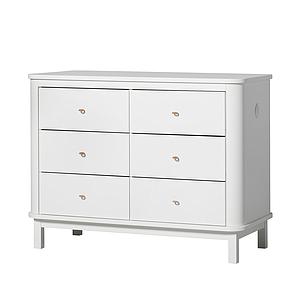 Commode 6 tiroirs WOOD Oliver Furniture blanc