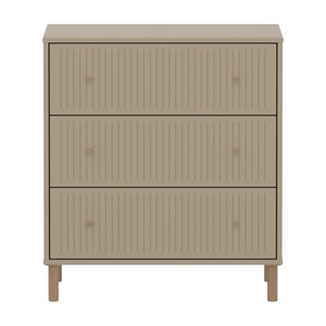 Commode à 3 tiroirs rainures avec pied SAGA Flexa oat oak