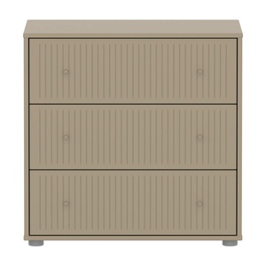 Commode à 3 tiroirs rainures SAGA Flexa oat