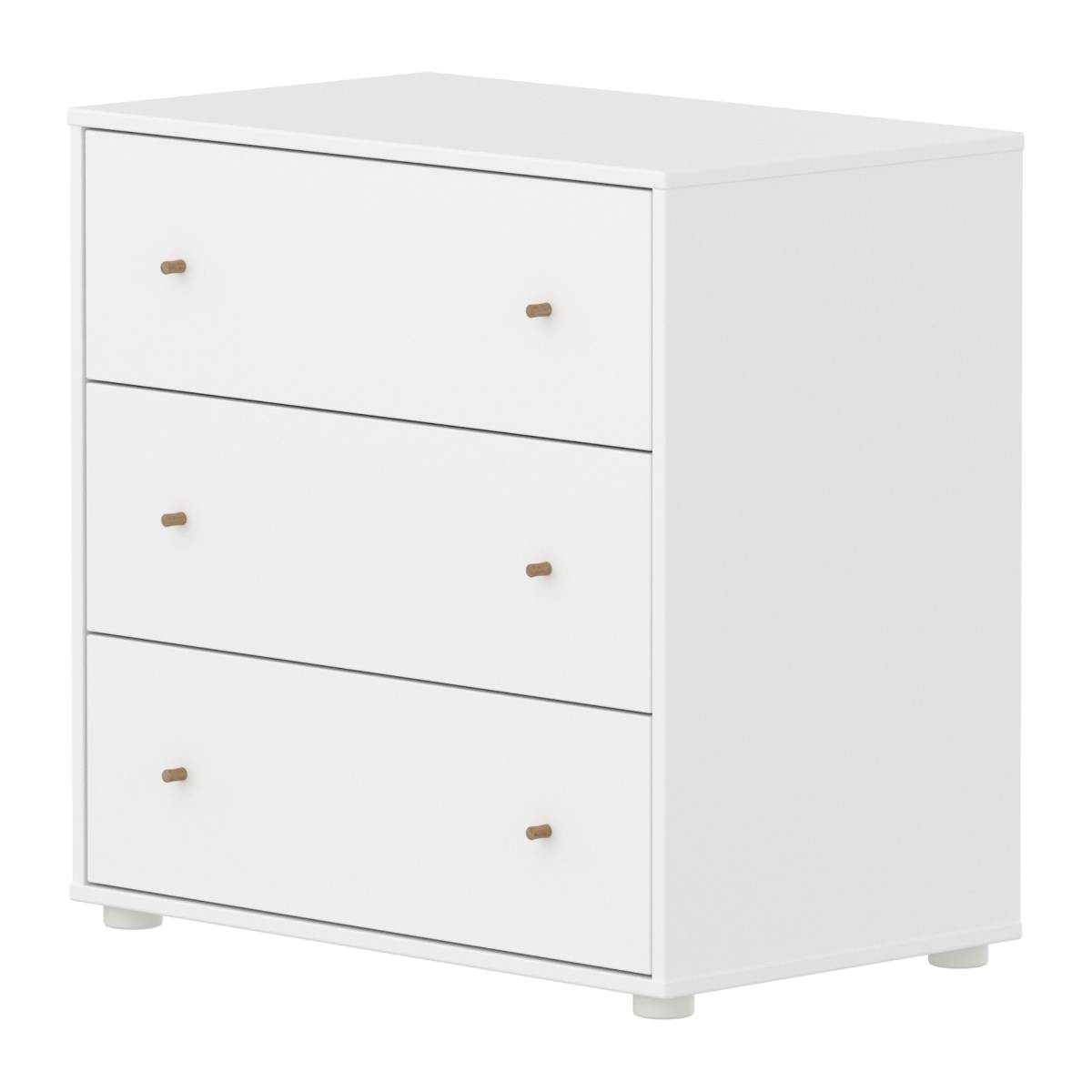 Commode à 3 tiroirs SAGA Flexa blanc oak